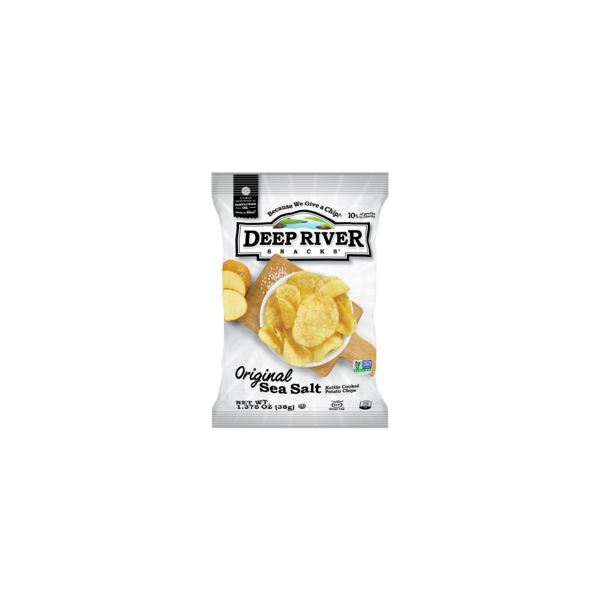 Deep River Snacks Kettle Potato Chip Original Sea Salt 1.375 oz., PK48 10017